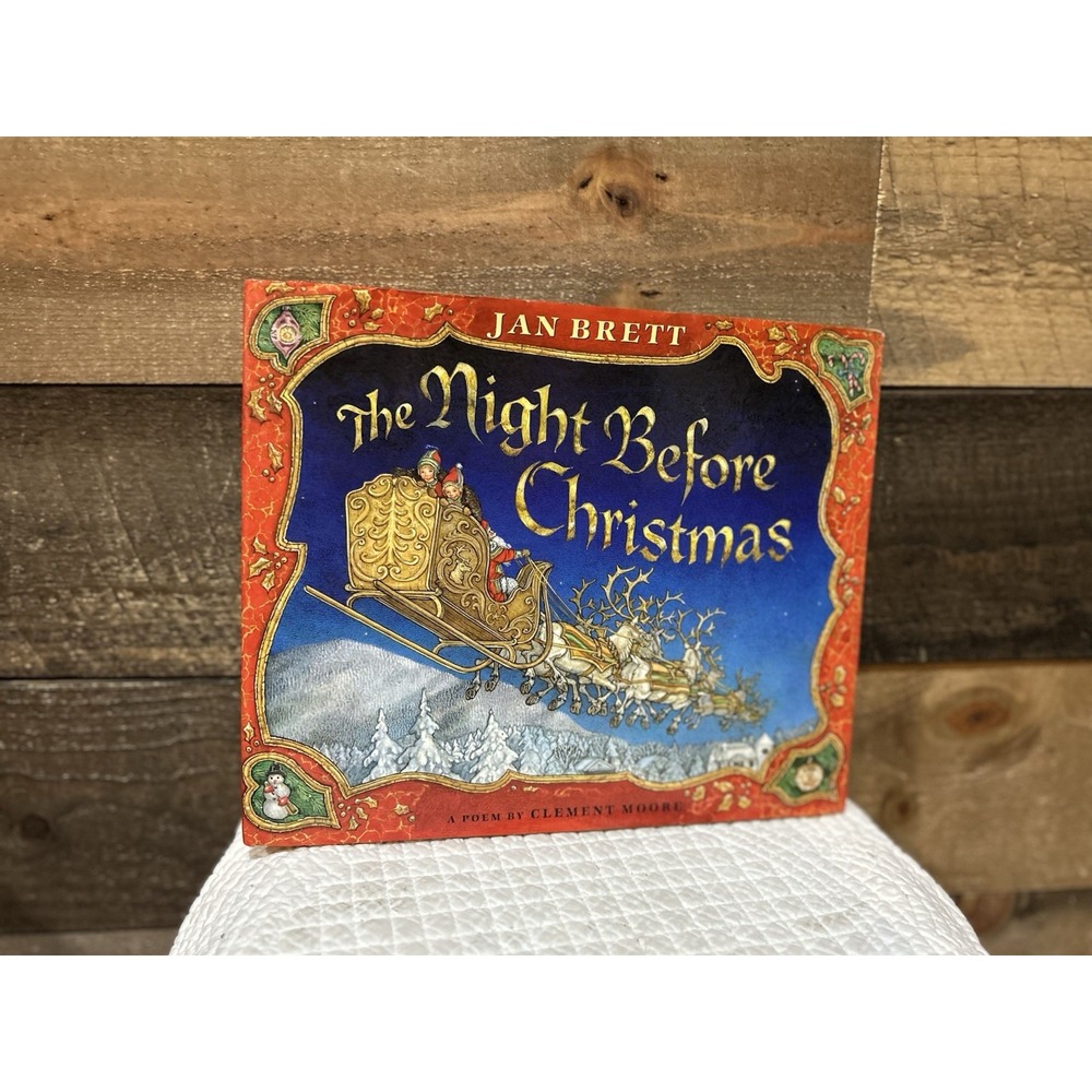 1998 Scholastic Children's Book Night Before Christmas Jan Brett